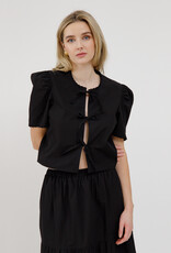 Brunette the Label Poplin Tie Up Top