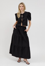 Brunette the Label Poplin Tie Up Top