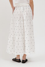 Brunette the Label Poplin Long Skirt In Polkadot Print