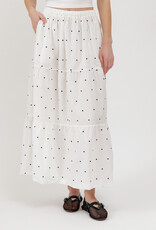 Brunette the Label Poplin Long Skirt In Polkadot Print