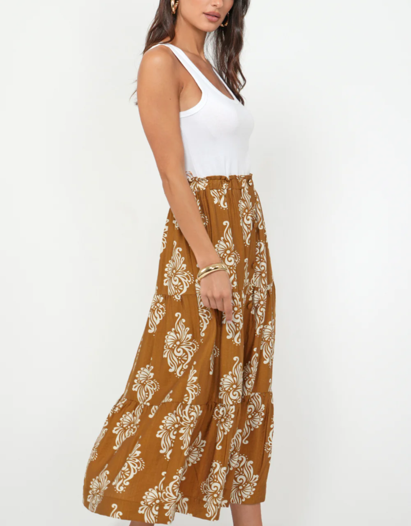 Greylin Marcy Print Tiered Skirt