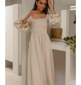 Girl And The Sun Paros Cotton Midi Dress