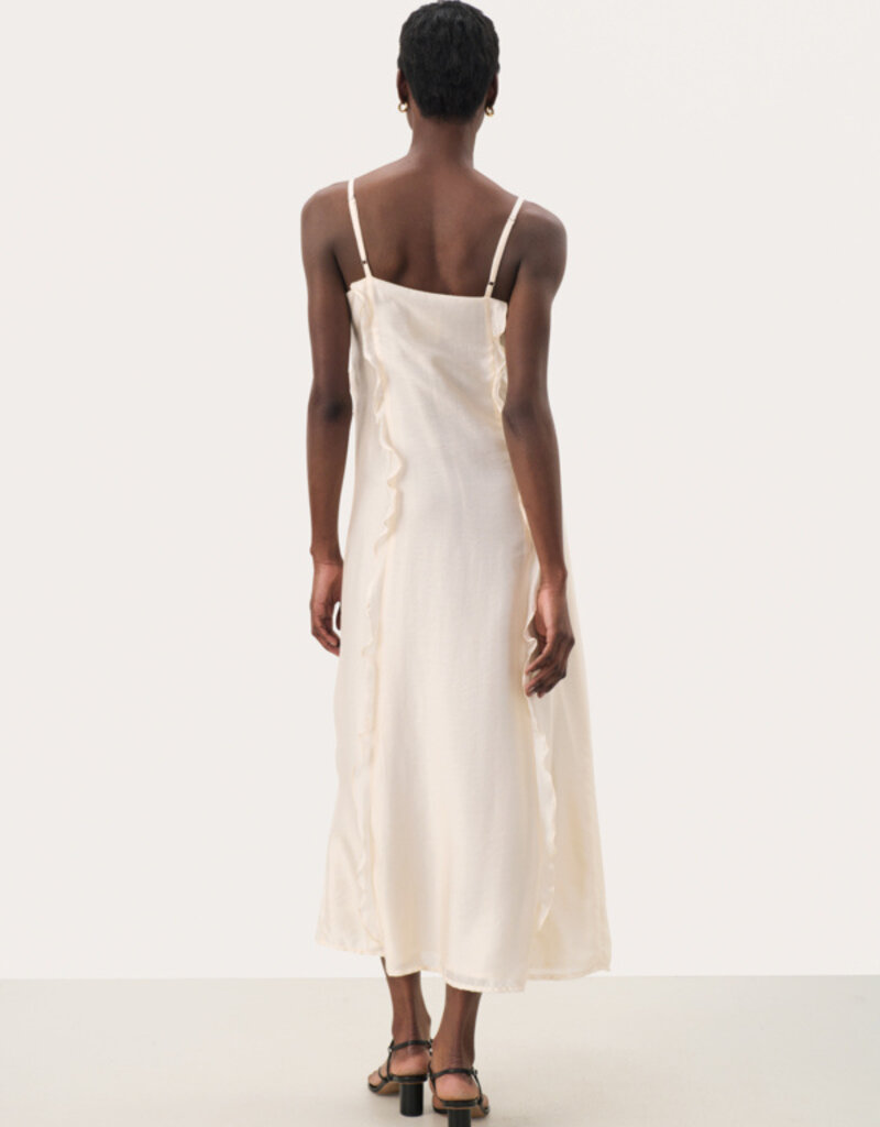 Part Two Roma Ruffled Satin Maxi Dress