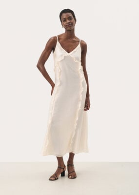 Part Two Roma Ruffled Satin Maxi Dress