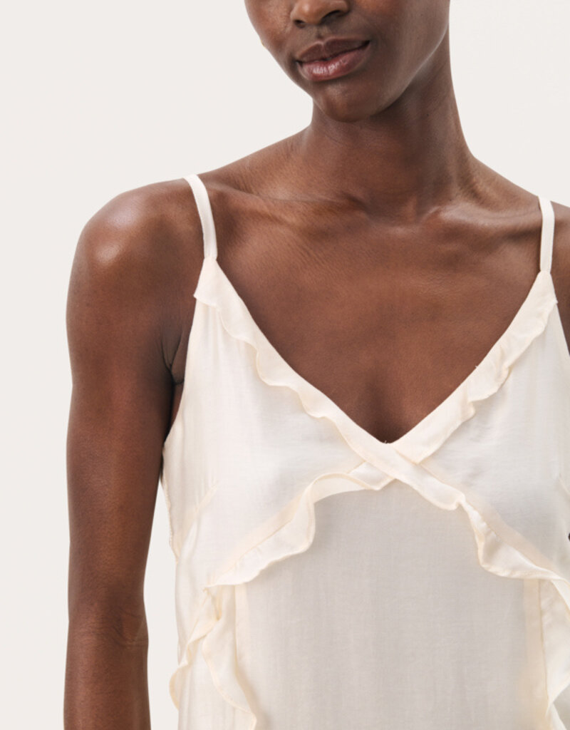 Part Two Roma Ruffled Satin Maxi Dress