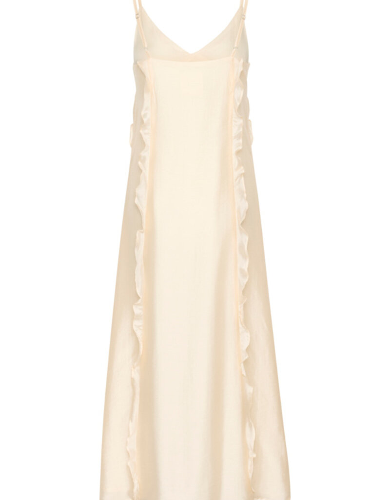 Part Two Roma Ruffled Satin Maxi Dress
