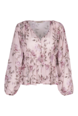 ASTRID Unbirthday Blouse in Rose Print (FINAL SALE)