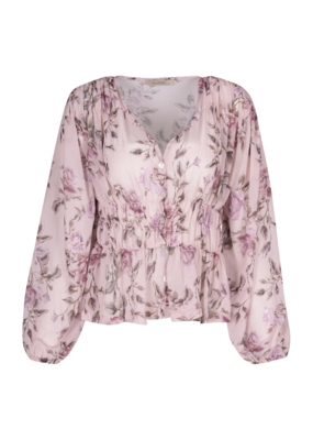 ASTRID Unbirthday Blouse in Rose Print