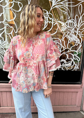 ASTRID Printed Summer Blouse