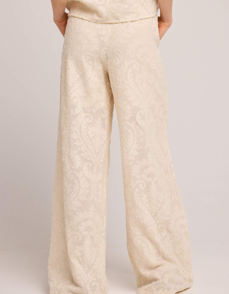 Louizon Pellame Jacquard Pant in Crème