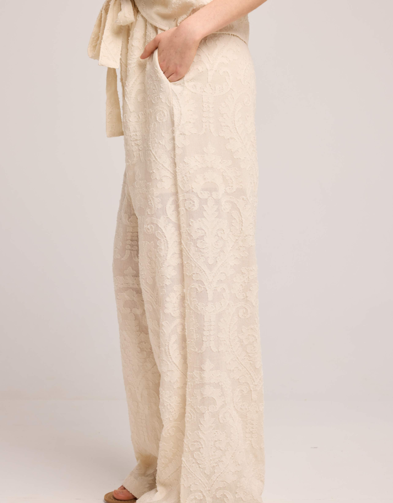 Louizon Pellame Jacquard Pant in Crème