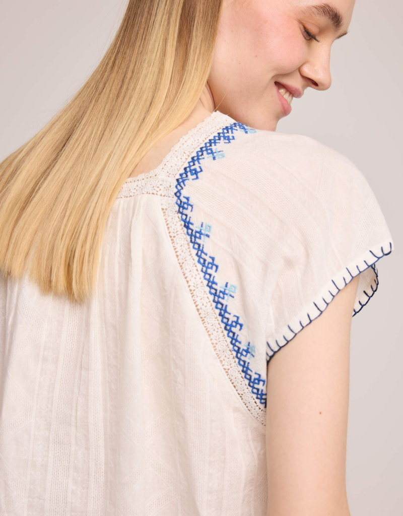 Louizon Atmobis Embroidered Cotton Blouse