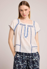 Louizon Atmobis Embroidered Cotton Blouse