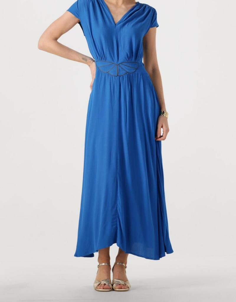 Louizon Fayence Long Dress with Belt Detail