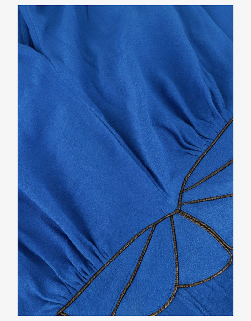 Louizon Fayence Long Dress with Belt Detail