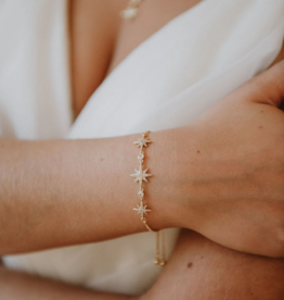 Luna & Stone Lyra Star Bracelet *Two Colours*