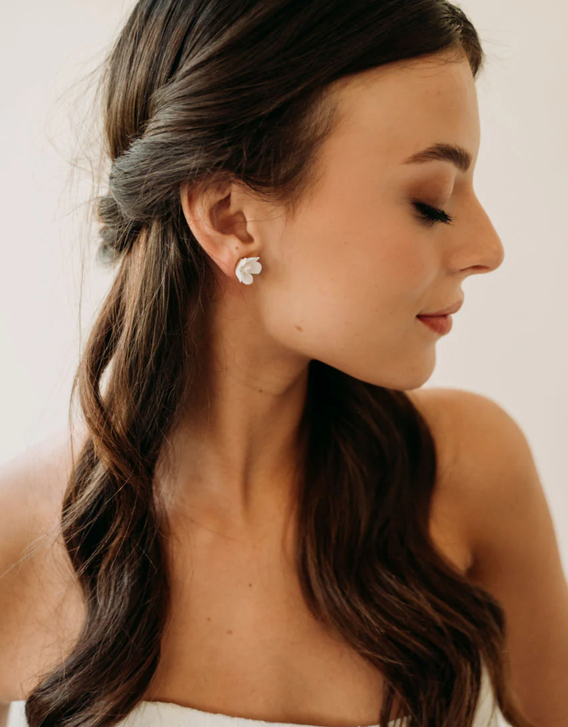 Luna & Stone Thalia Flower Stud Earring