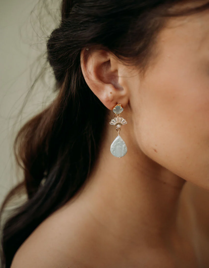 Luna & Stone Blue Amalfi Dangle Earring