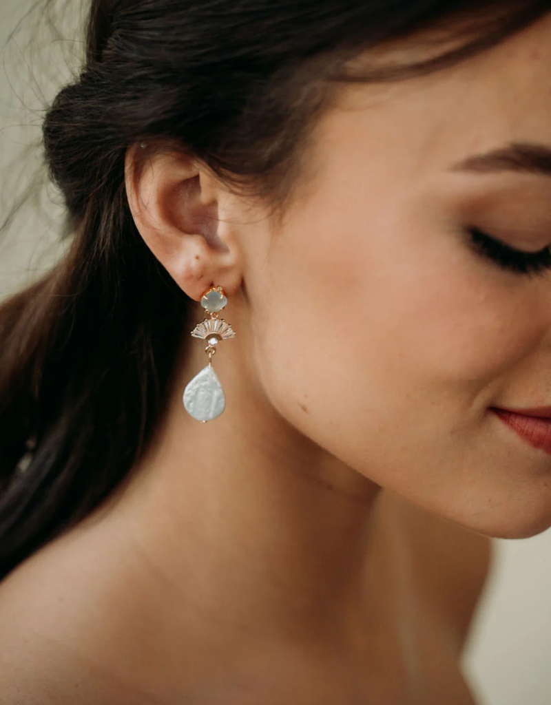 Luna & Stone Blue Amalfi Dangle Earring