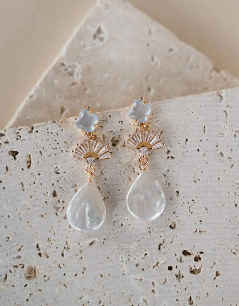 Luna & Stone Blue Amalfi Dangle Earring