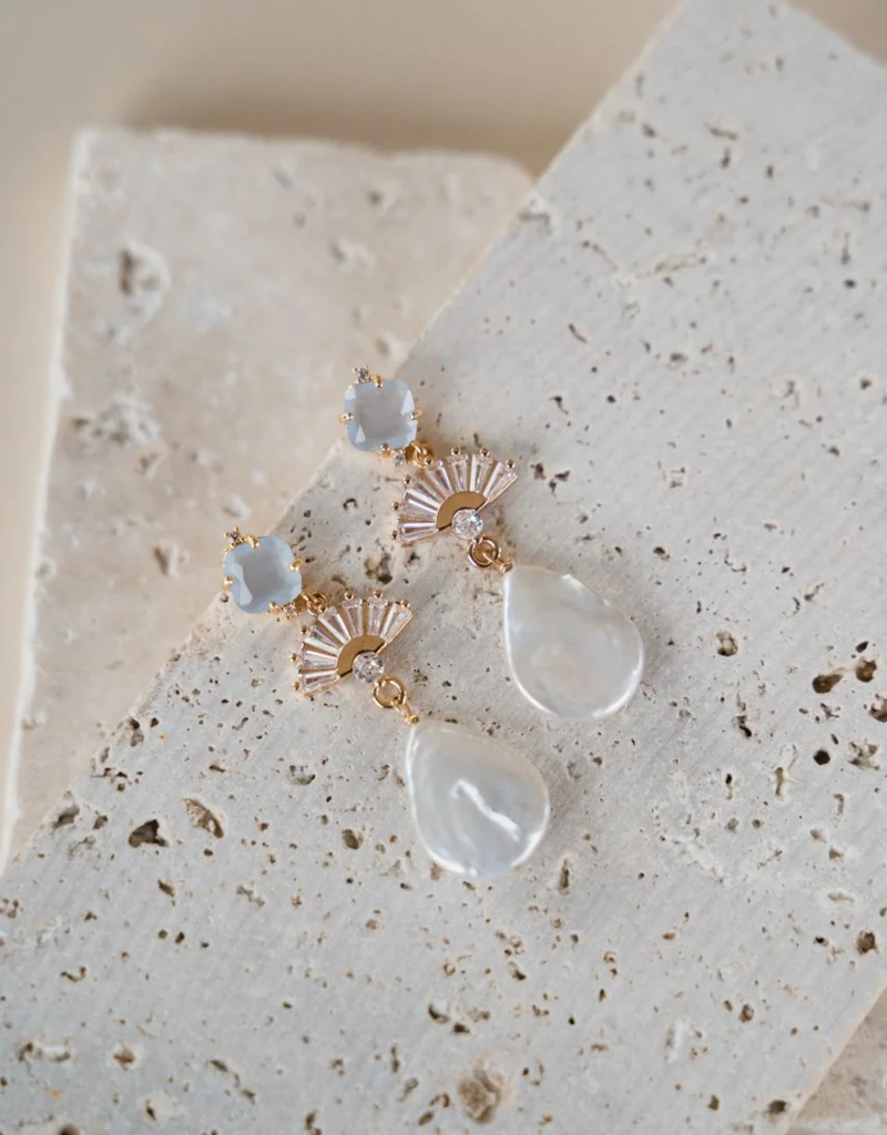 Luna & Stone Blue Amalfi Dangle Earring
