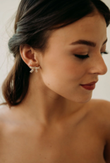 Luna & Stone Crystal Bow Stud Earring