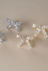 Luna & Stone Crystal Bow Stud Earring