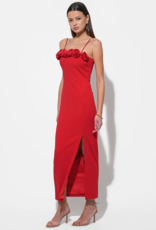 Adelyn Rae Solana Rosette Midi Dress with Removeable Straps