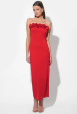 Adelyn Rae Solana Rosette Midi Dress with Removeable Straps