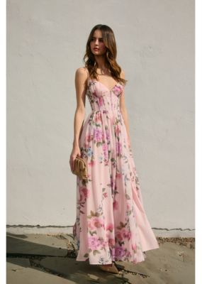 Dress Forum Sweet Candy Flowy Corset Maxi Dress