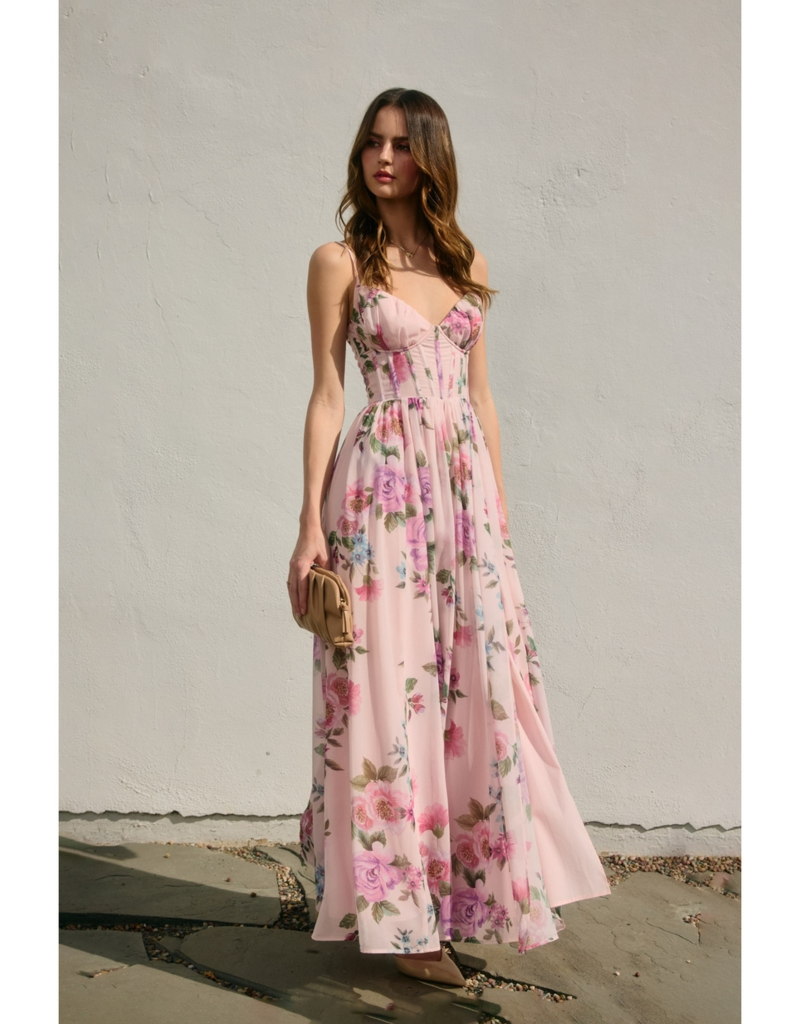 Dress Forum Sweet Candy Corset Flowy Maxi Dress