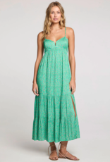 Saltwater Luxe Seren Midi Dress in Jade Green