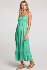 Saltwater Luxe Seren Midi Dress in Jade Green