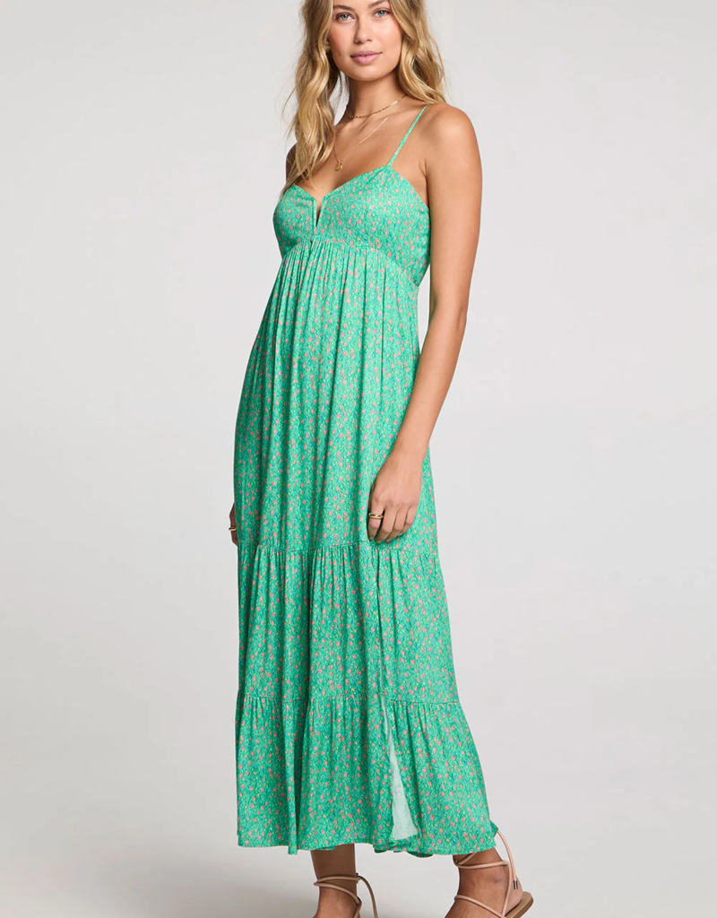 Saltwater Luxe Seren Midi Dress in Jade Green