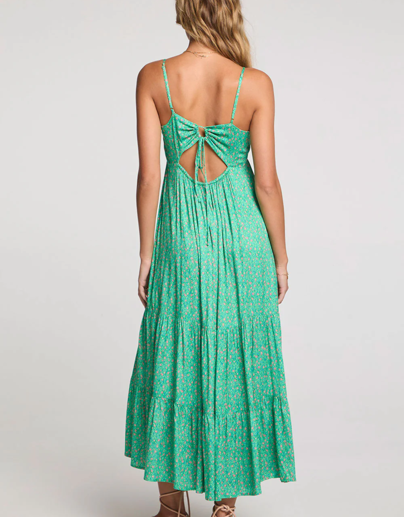 Saltwater Luxe Seren Midi Dress in Jade Green