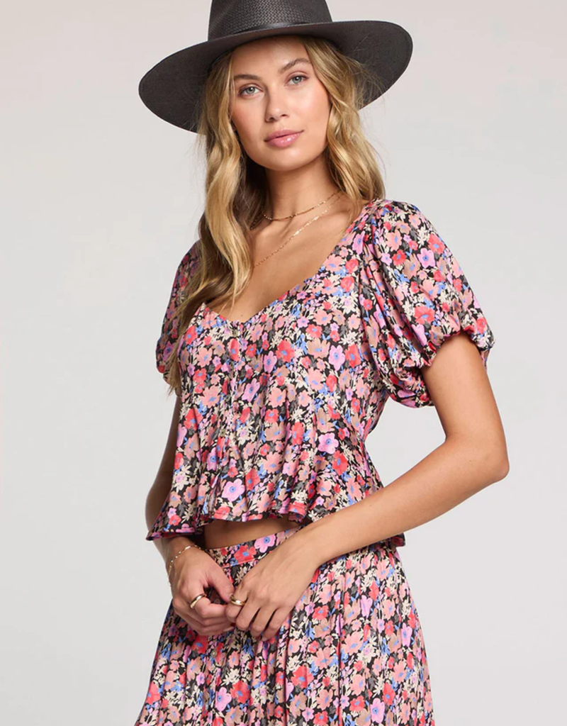 Saltwater Luxe Jessalyn Top in Multi Floral