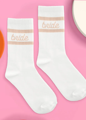 XOFetti Bride Socks - Beige