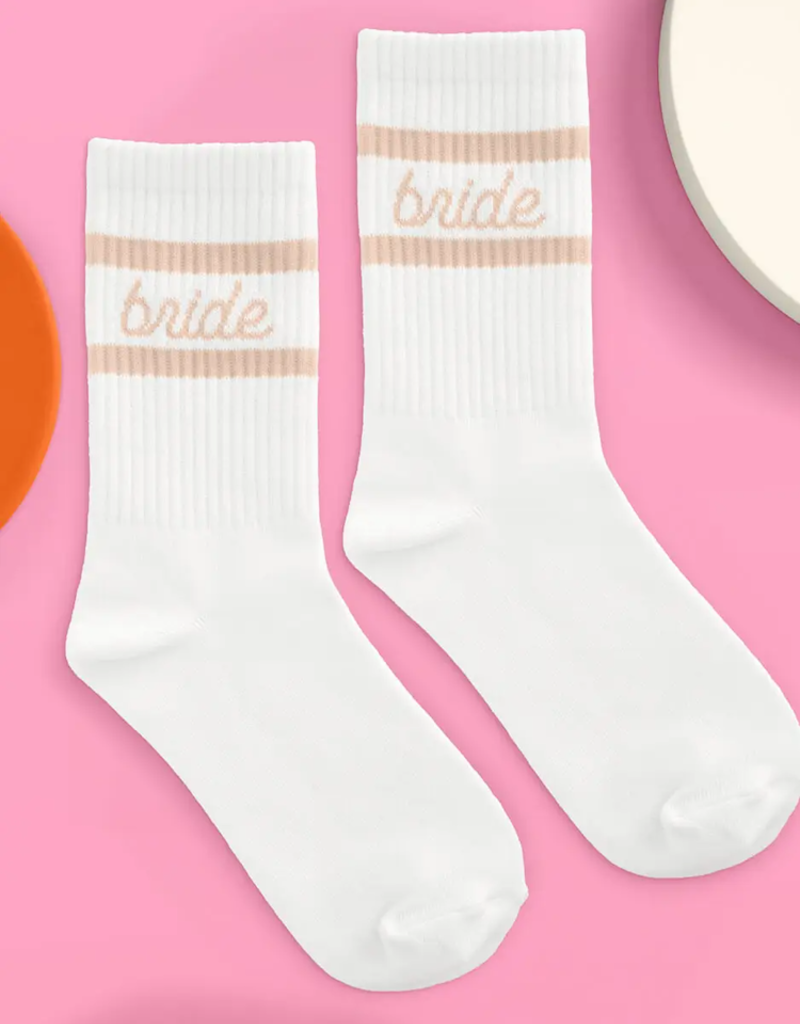 XOFetti Bride Socks - Beige