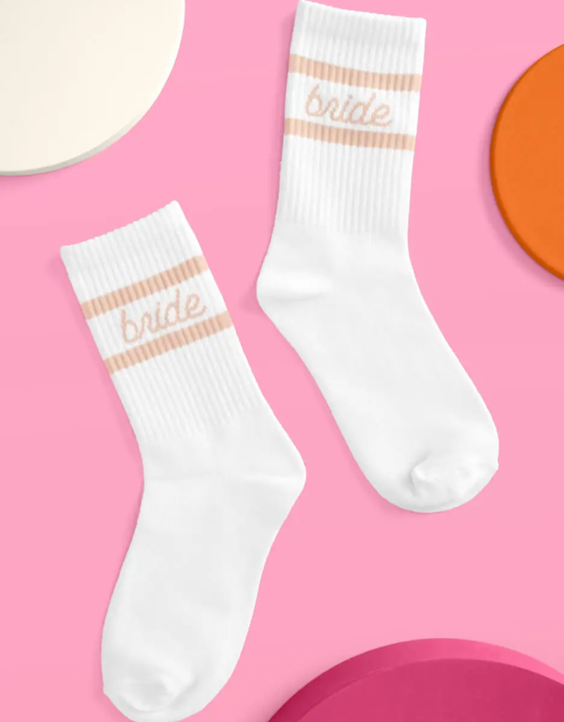 XOFetti Bride Socks - Beige