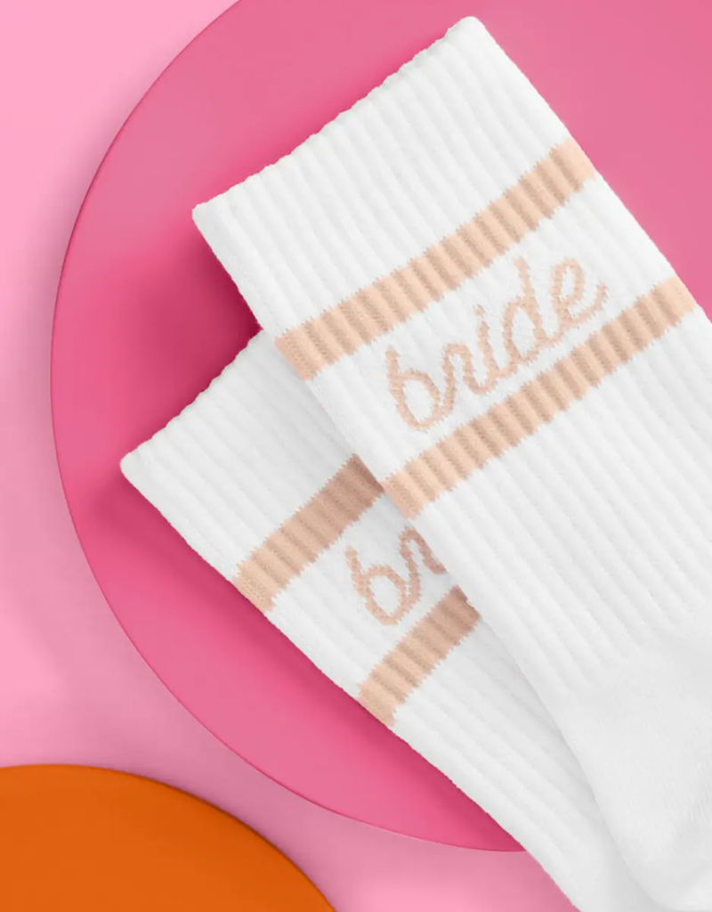 XOFetti Bride Socks - Beige