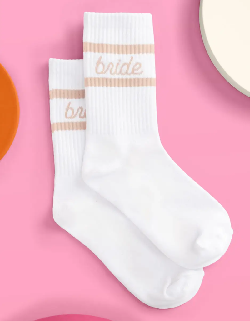 XOFetti Bride Socks - Beige