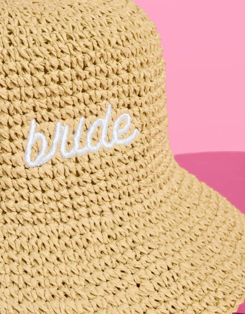 XOFetti Bride Straw Hat