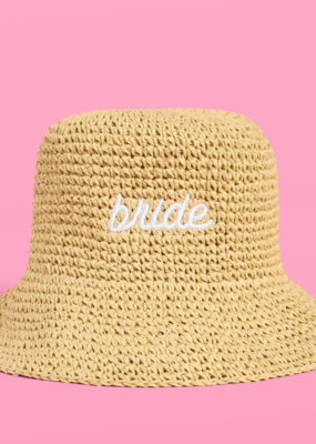 XOFetti Bride Straw Hat