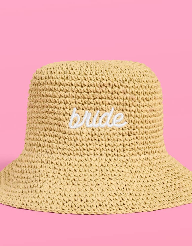 XOFetti Bride Straw Hat
