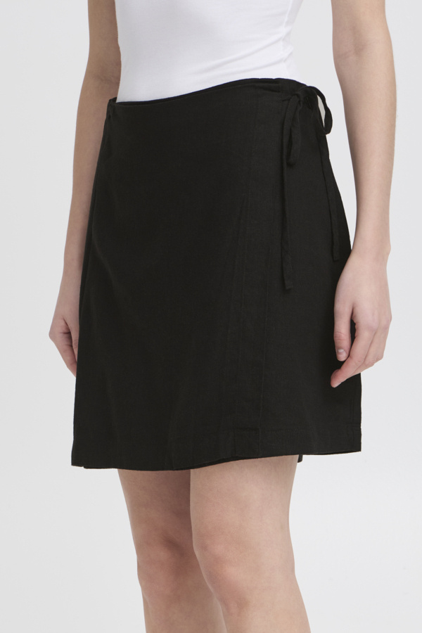 STUDIO NICHOLSON｜SKIRTS (CHILKA 3 BUTTON WRAP SKIRT DAR Kudo Tropical Wool Wrap Skirt – La Garçonne