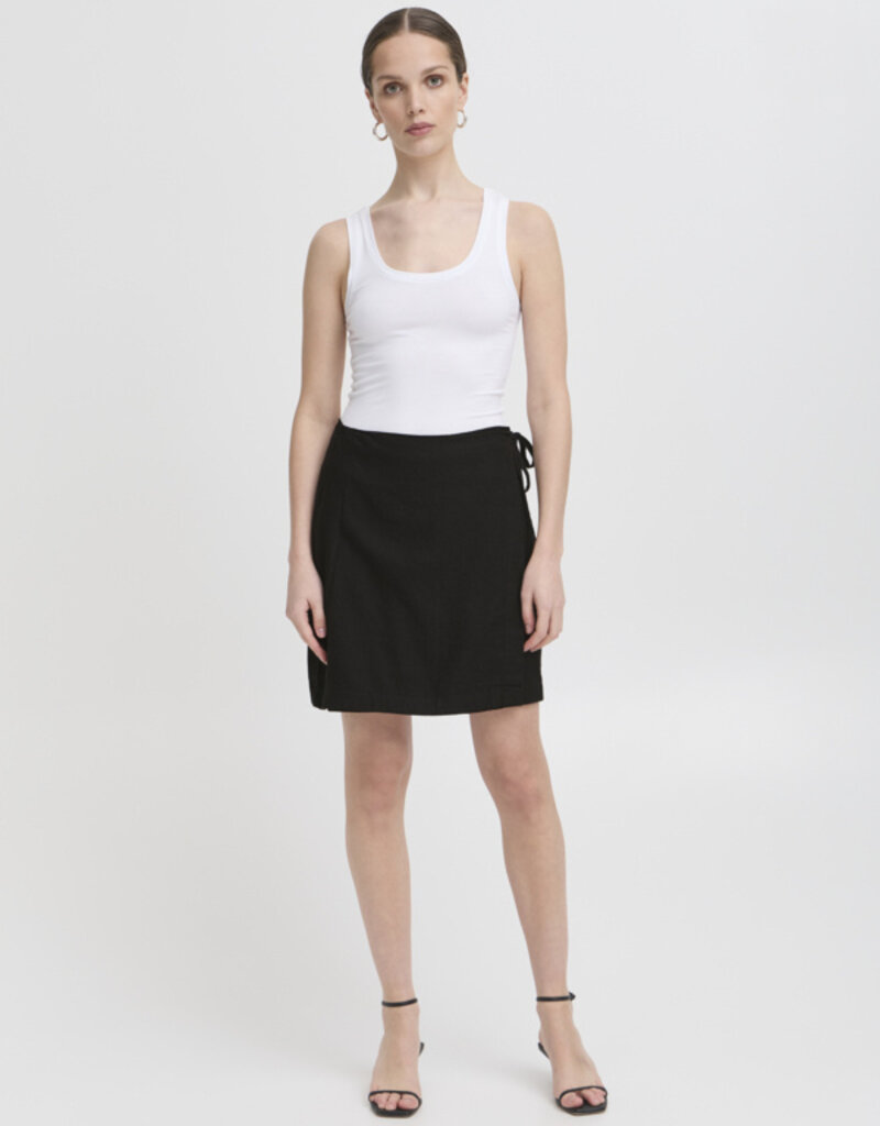 Linno Wrap Skirt in Black - Adorn Boutique