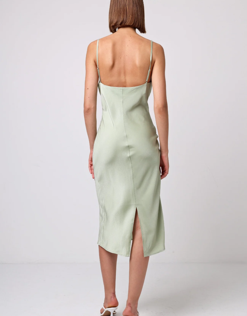 Angel Eye Muskmelon Dress in Sage Green
