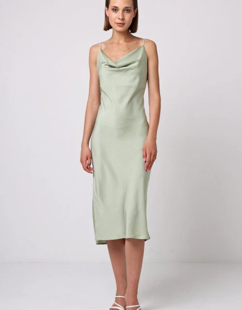 Angel Eye Muskmelon Dress in Sage Green
