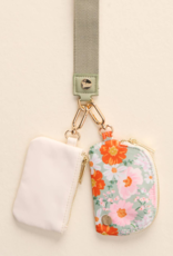 The Darling Effect Dynamic Duo Wristlet - Boquet Beauty Sage