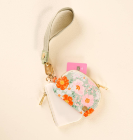 The Darling Effect Dynamic Duo Wristlet - Boquet Beauty Sage